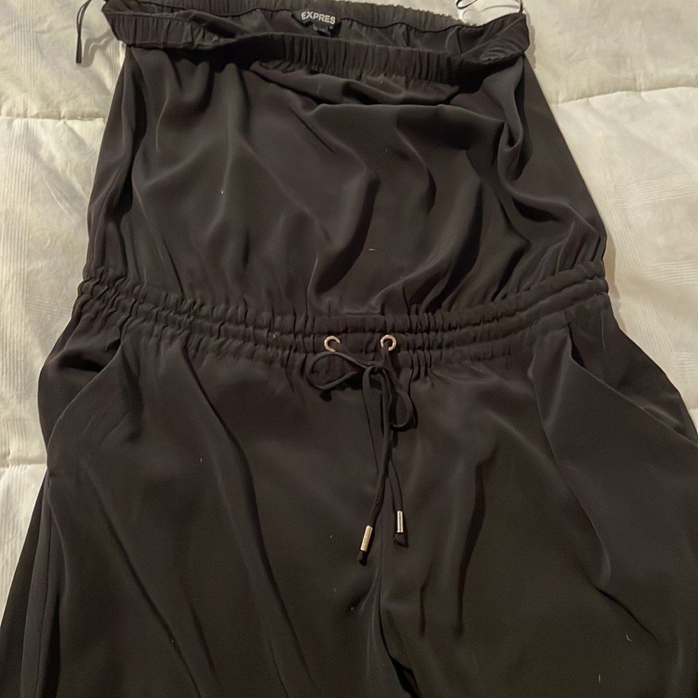Cute strapless jumpsuit